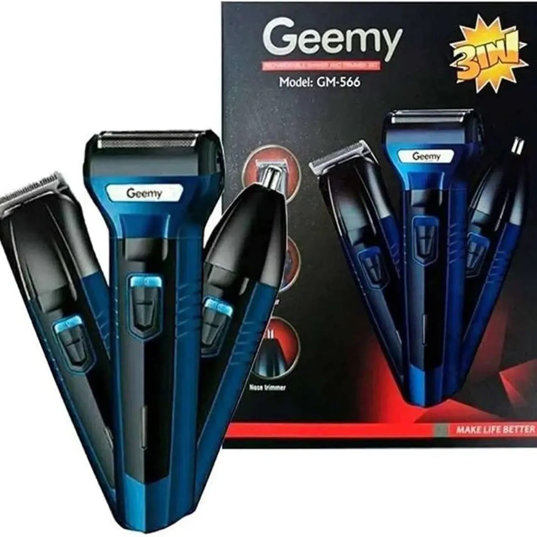 MAQUINA DE AFEITAR GEEMY 3 EN 1 AZUL