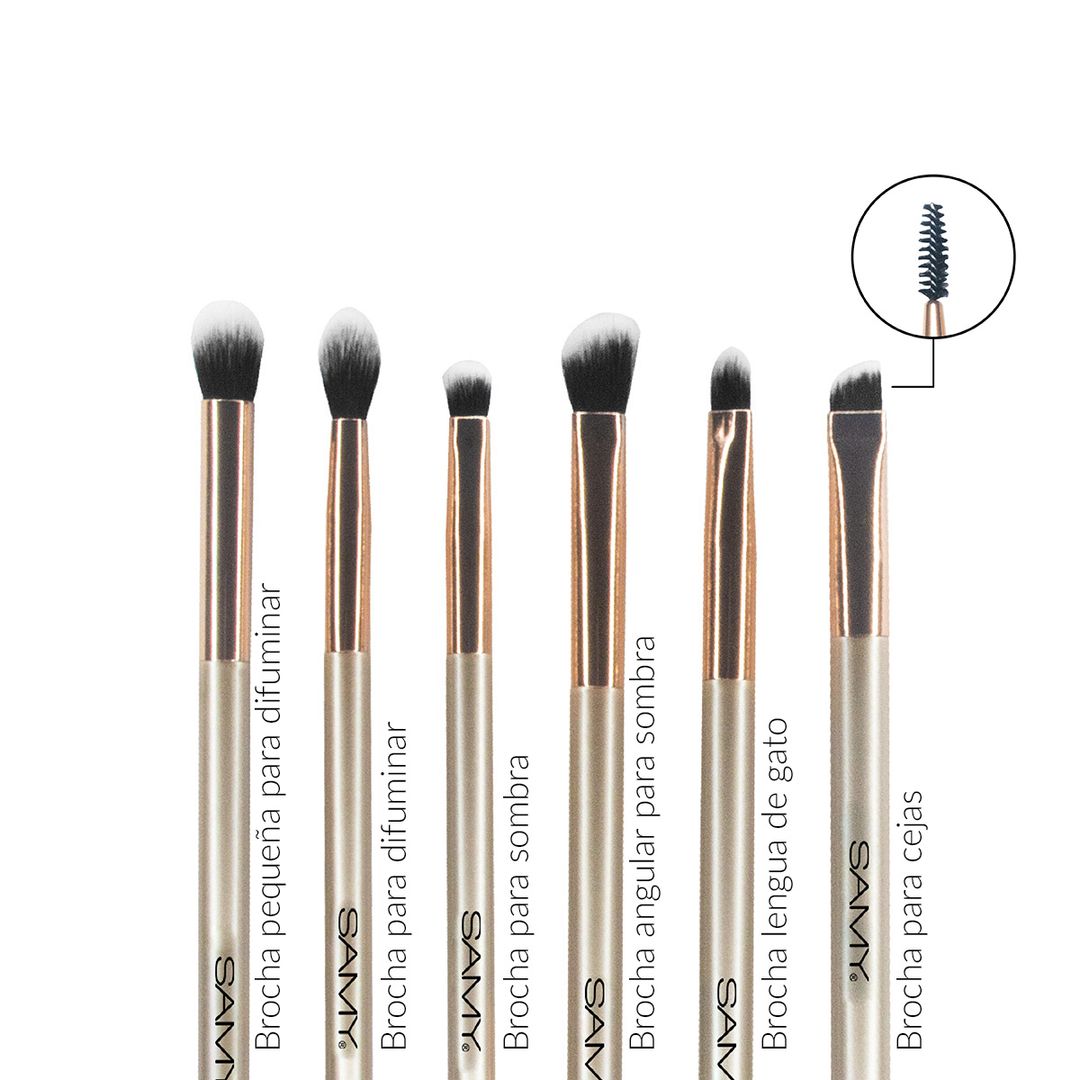 SET DE BROCHAS X 10 UND SAMY GOLDEN GLAM COLLECTION