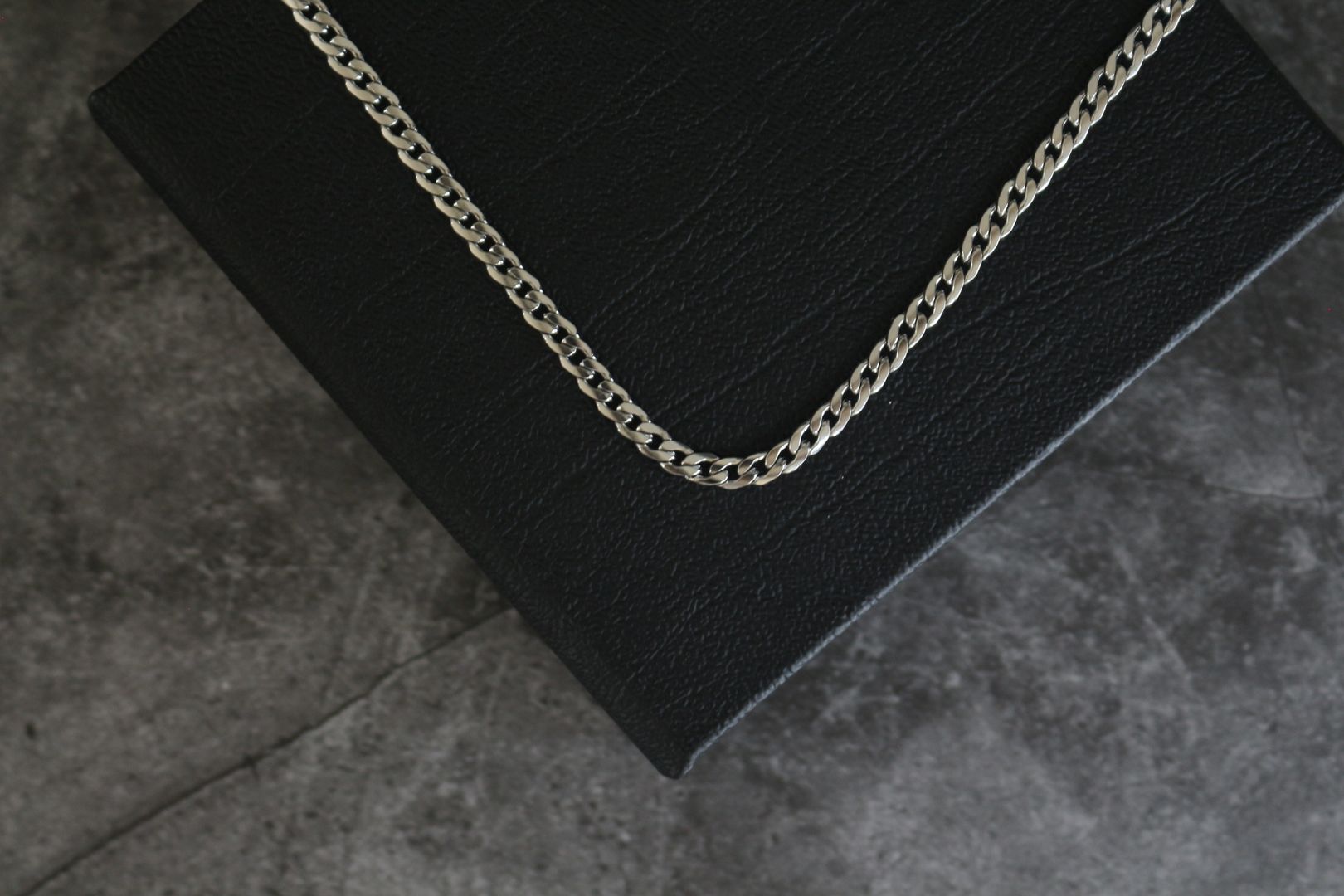 Cadena cubana 3mm-Silver