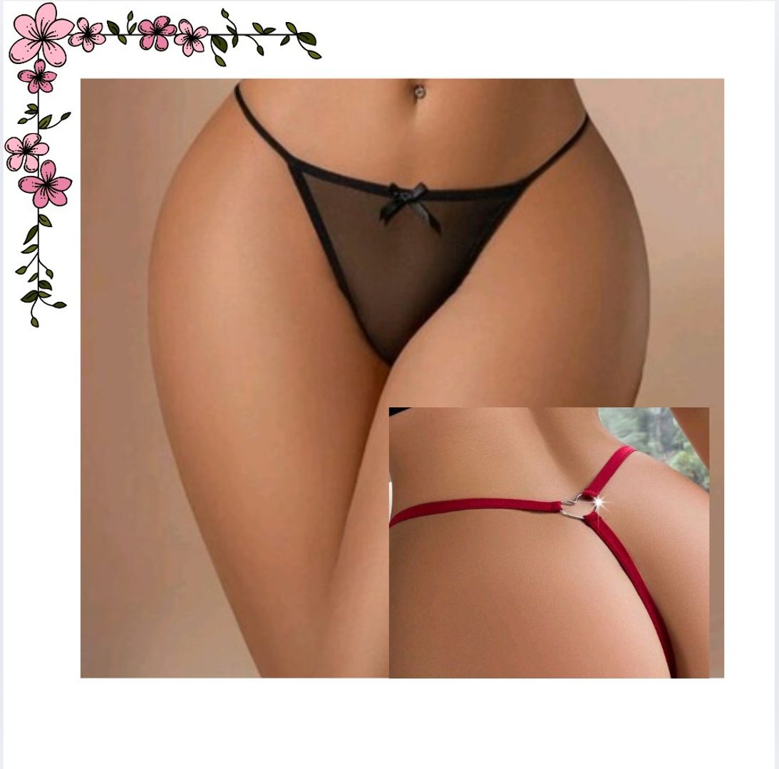 Tanga hilo con aplique 