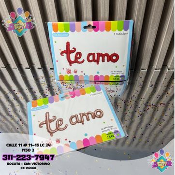 Imagen del producto TE AMO FOIL CURSIVO