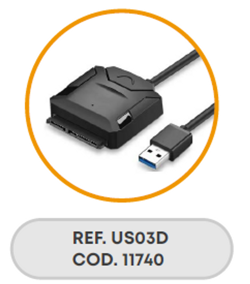 CONVERTIDOR USB 3.0 A SATA CORRIENTE