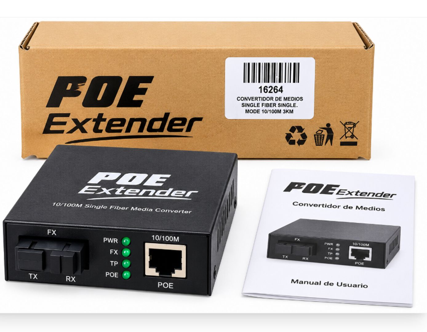 Convertidor PoE Extender 