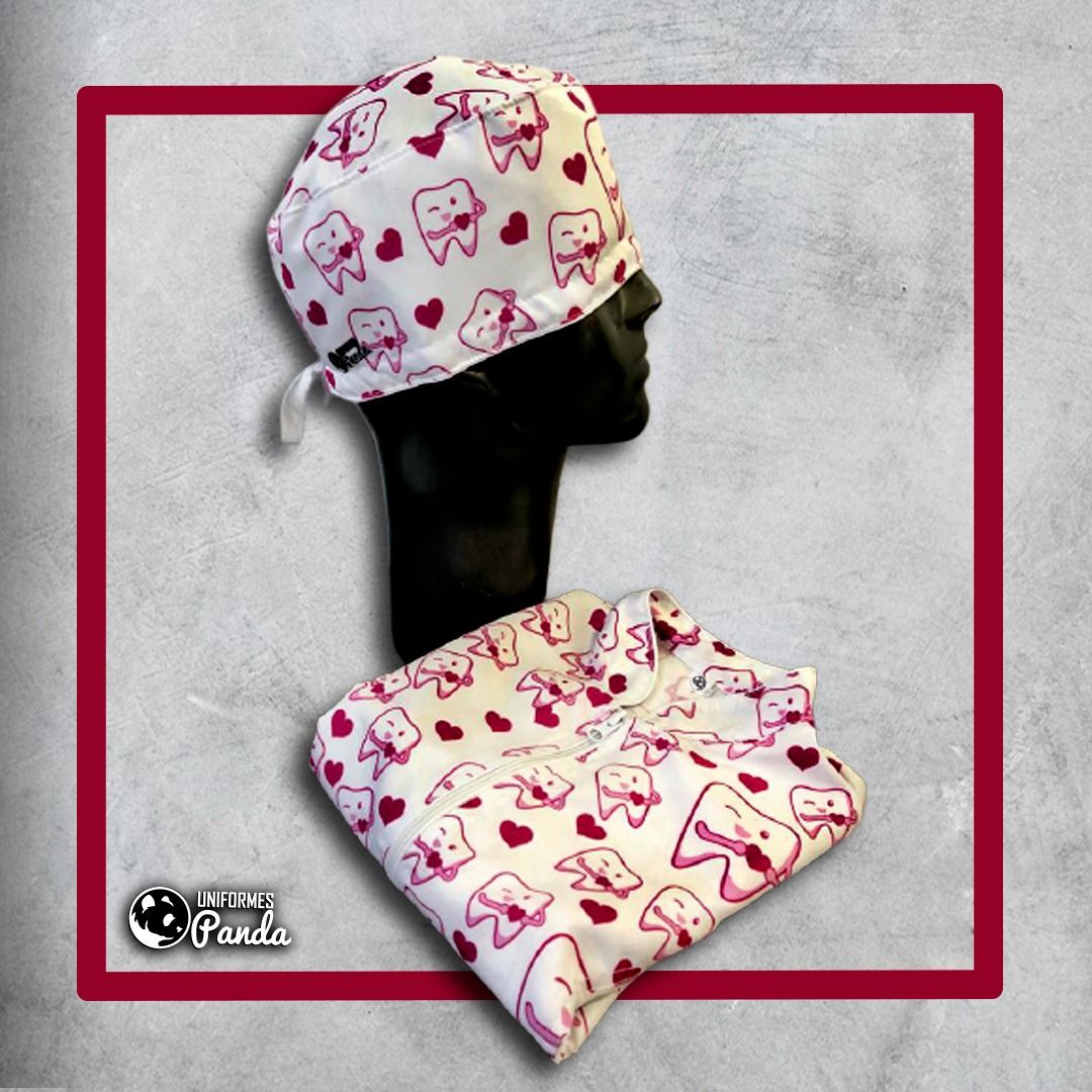 Bata Antifluido Estampada 