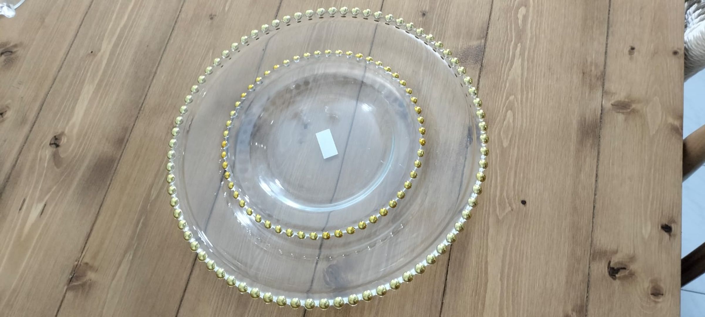 VAJILLA  BOLITAS DORADAS