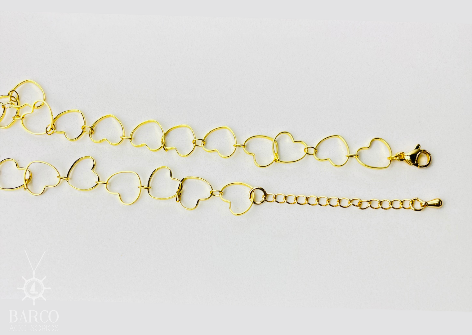 Choker corazones siluetas