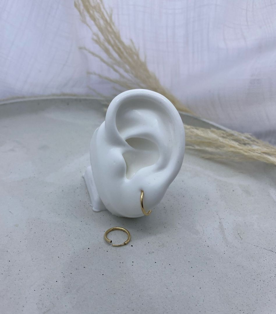 Candonga mediana, oro laminado 