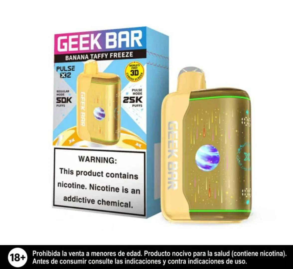 Geek Bar Pulse X2 Banana Taffy Freeze 50.000 Puffs