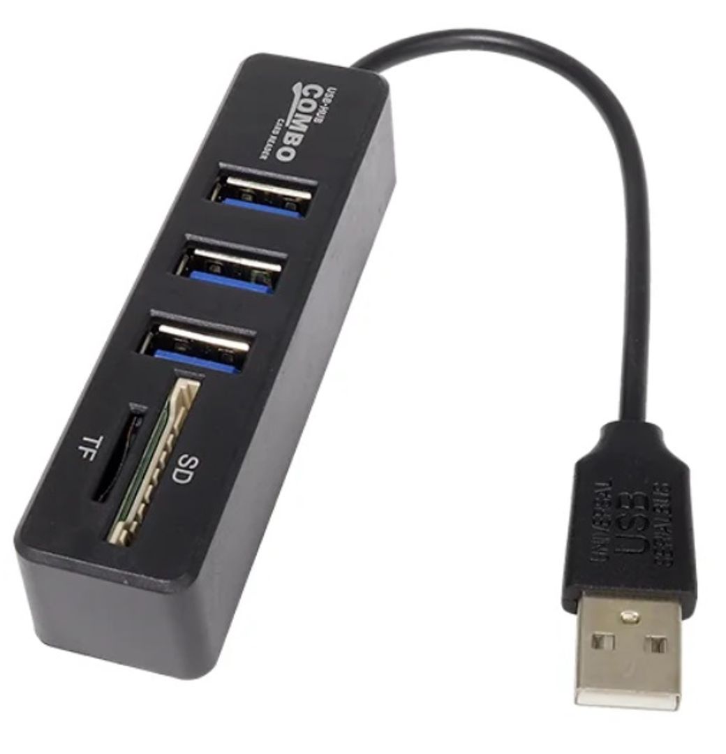 HUB USB 2.0 con Lector memorias B625