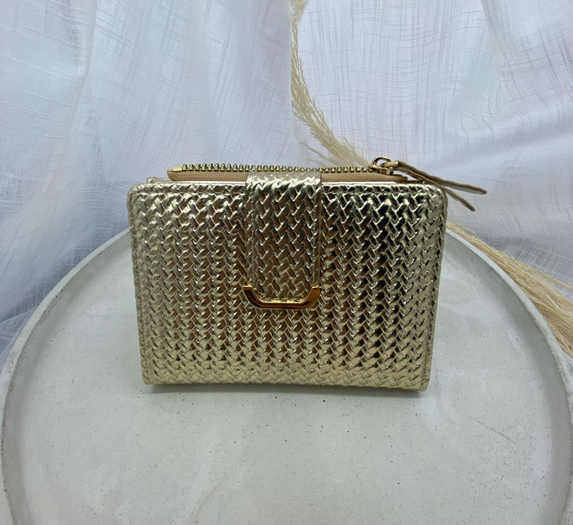 Billetera de dama, dorado 
