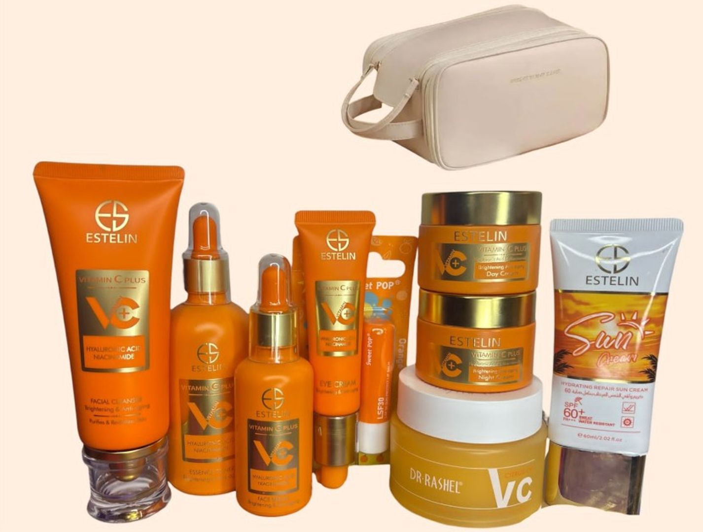 Kit facial de Vitamina C+ Ácido hialurónico + Niacinamida 
