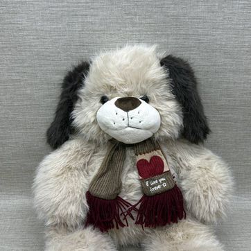 Imagen del producto PERRITO PELUDITO CON BUFANDA 50 CM