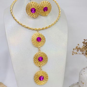 CHOKER ENTORCHADO CRISTAL - ITIEL - imagen 1
