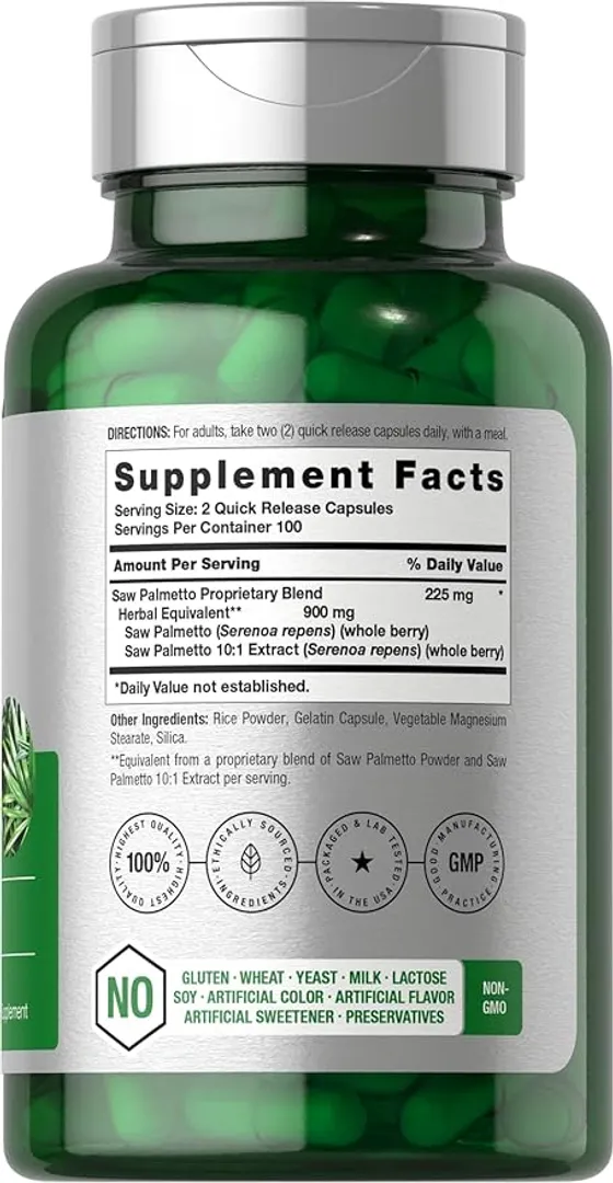 Saw Palmetto Extract 900 mg  200 cap Horbaach