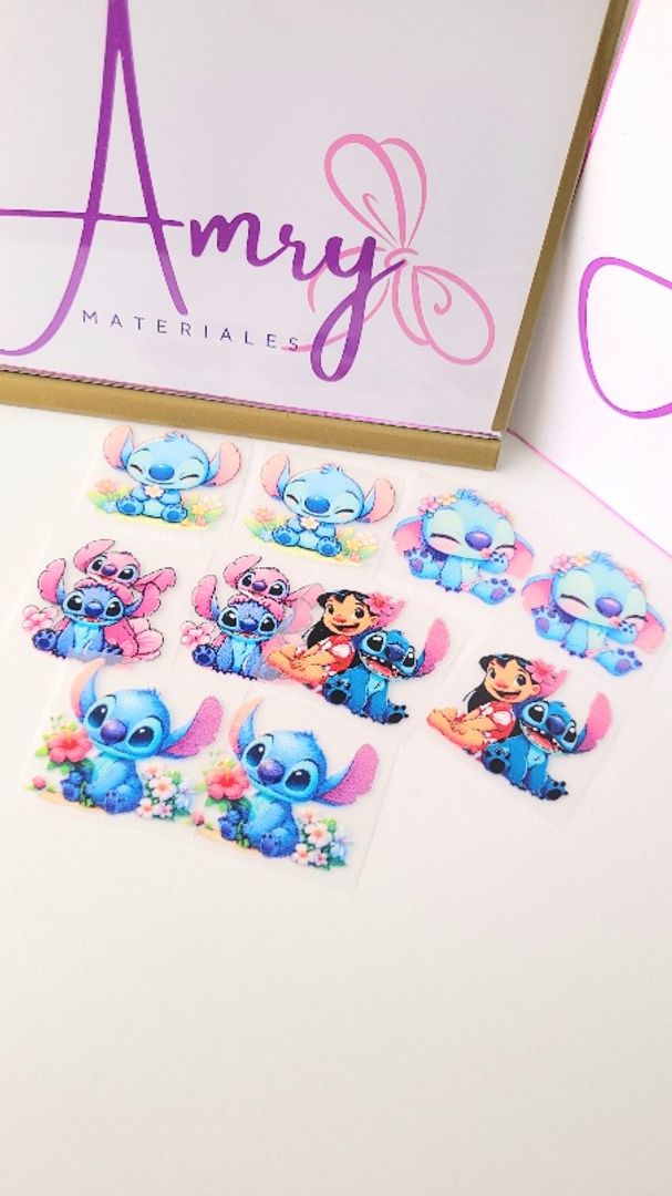 Kit 10 sticker Cinta Stich 