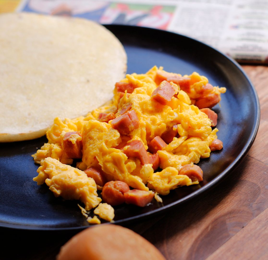 Arepa con Huevos Rancheros