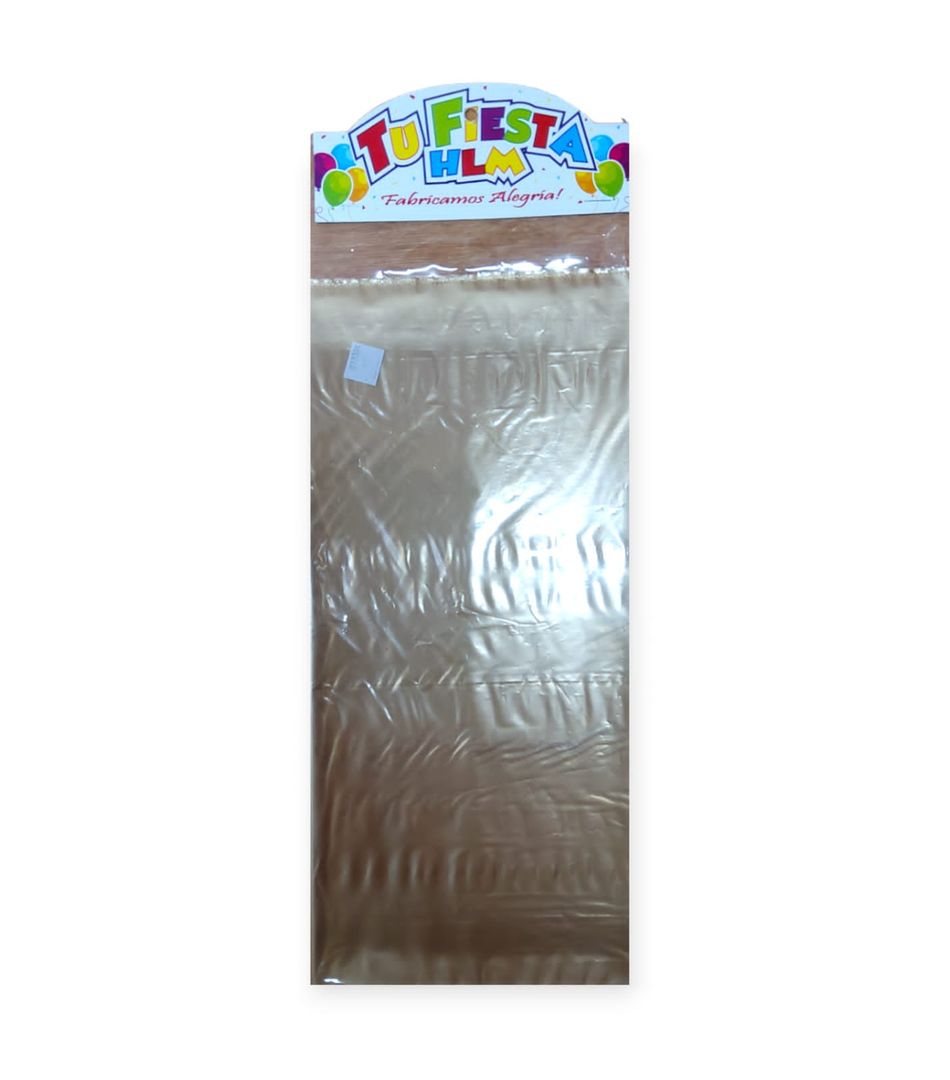 Mantel plastico dorado 
