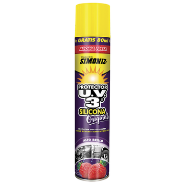Imagen del producto SILICONA PROTECTOR UV3 AEROSOL SIMONIZ X 400 ML FRESA