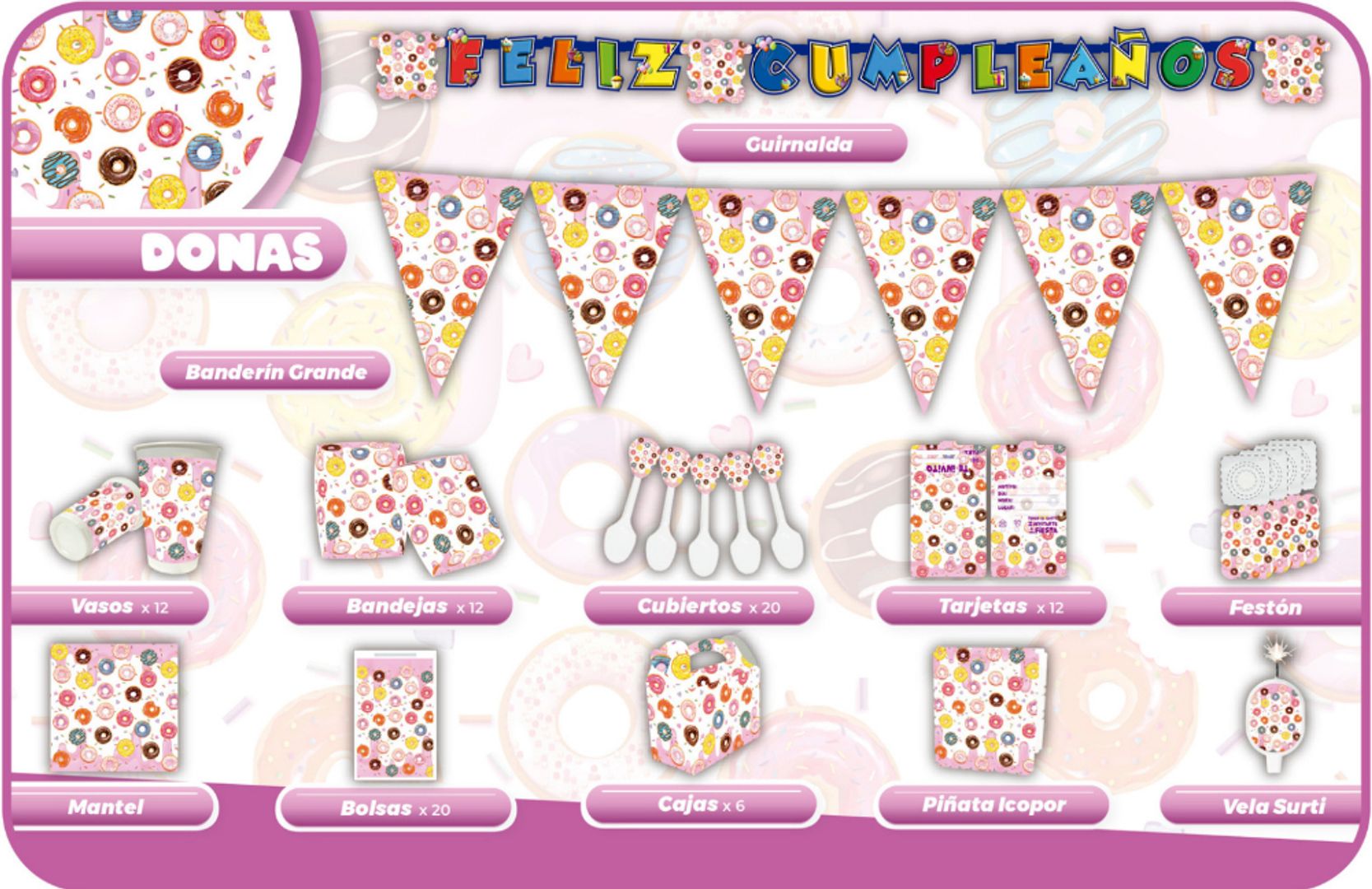 DECORACIÓN DONAS