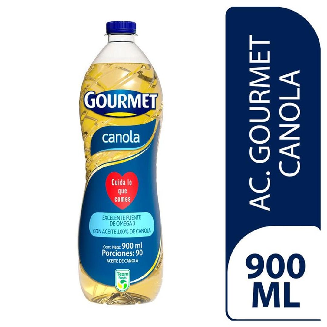 ACEITE GOURMET CANOLA*900ML