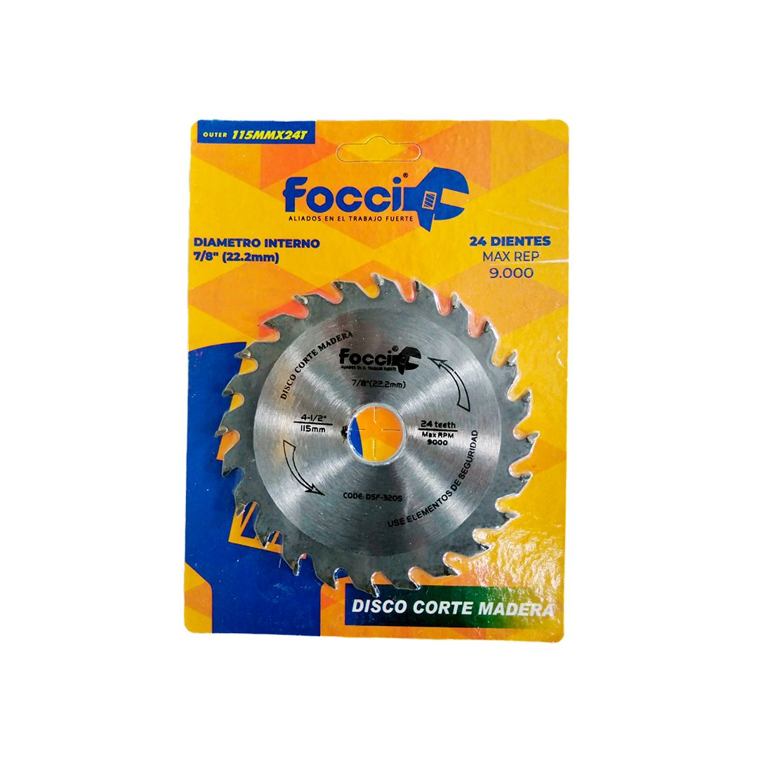 DISCO CORTE MADERA 4 1/2