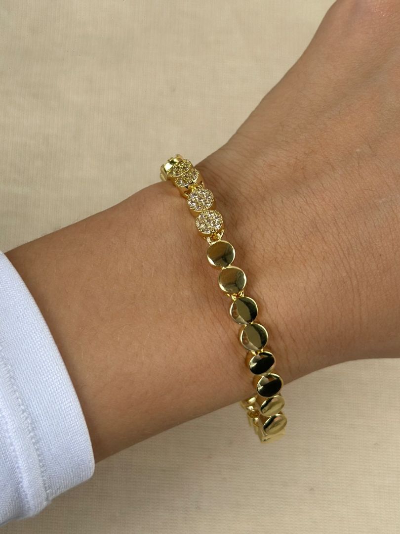 Pulsera círculos circones 