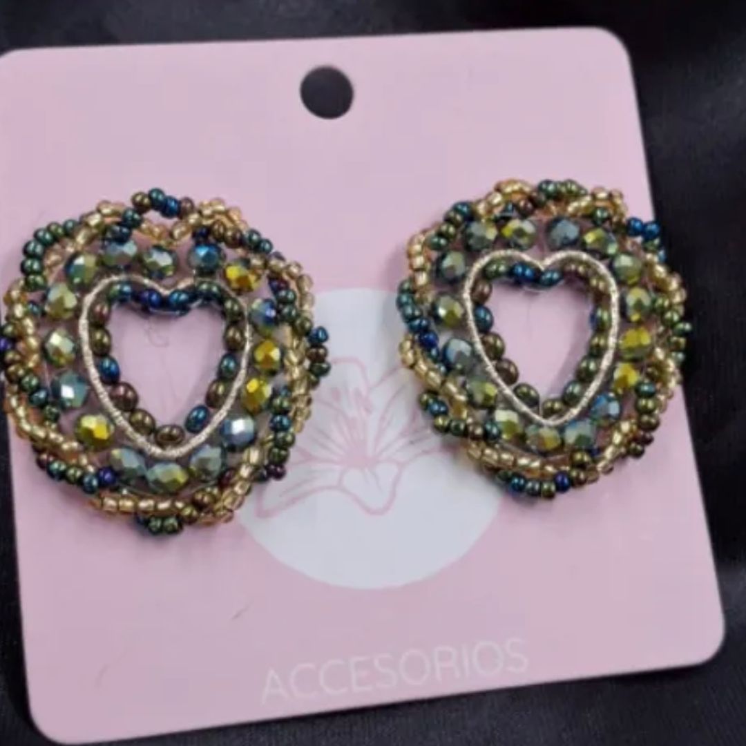 ARETAS TEJIDAS CORAZÓN