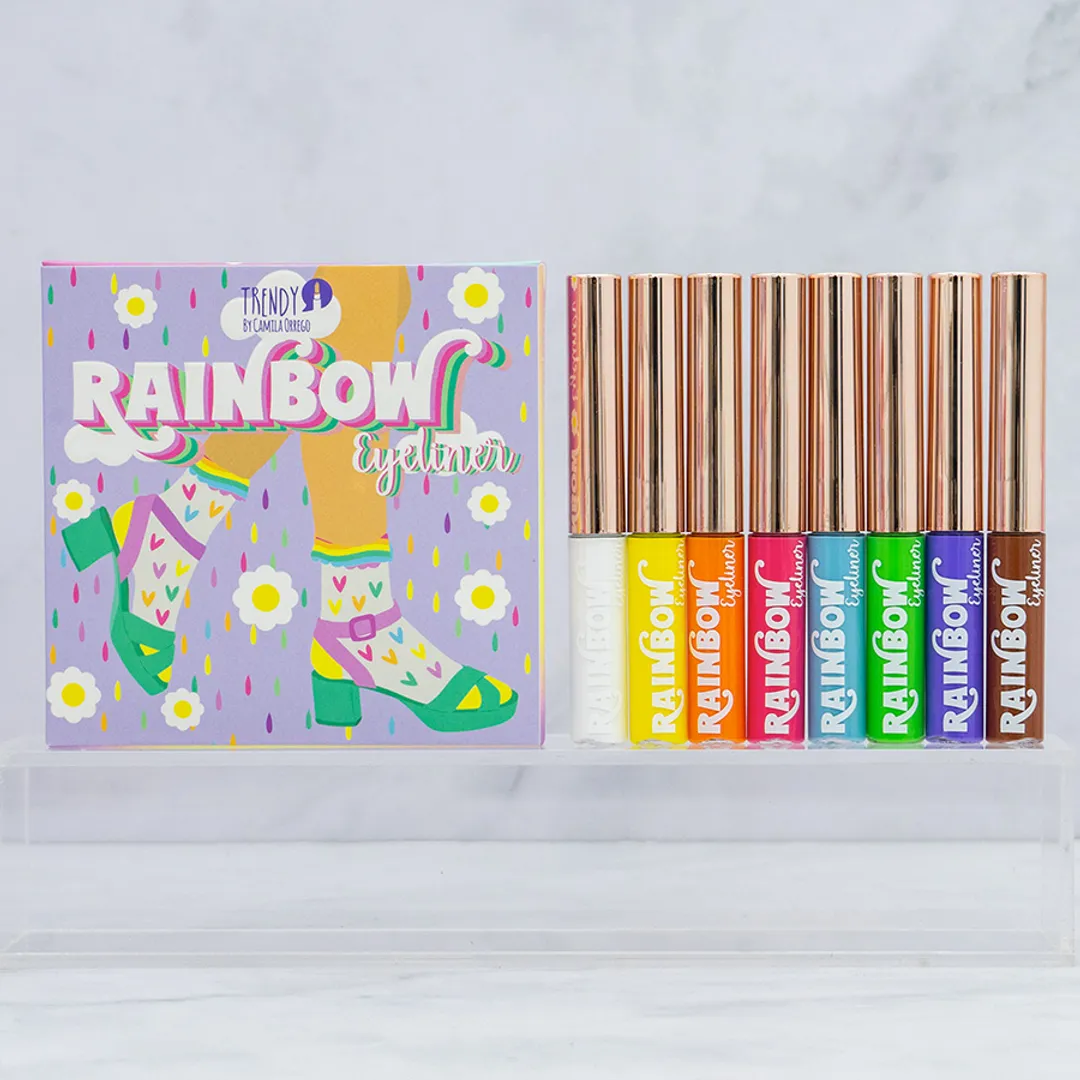 DELINEADOR RAINBOW MATTE KIT X 8 COLORES