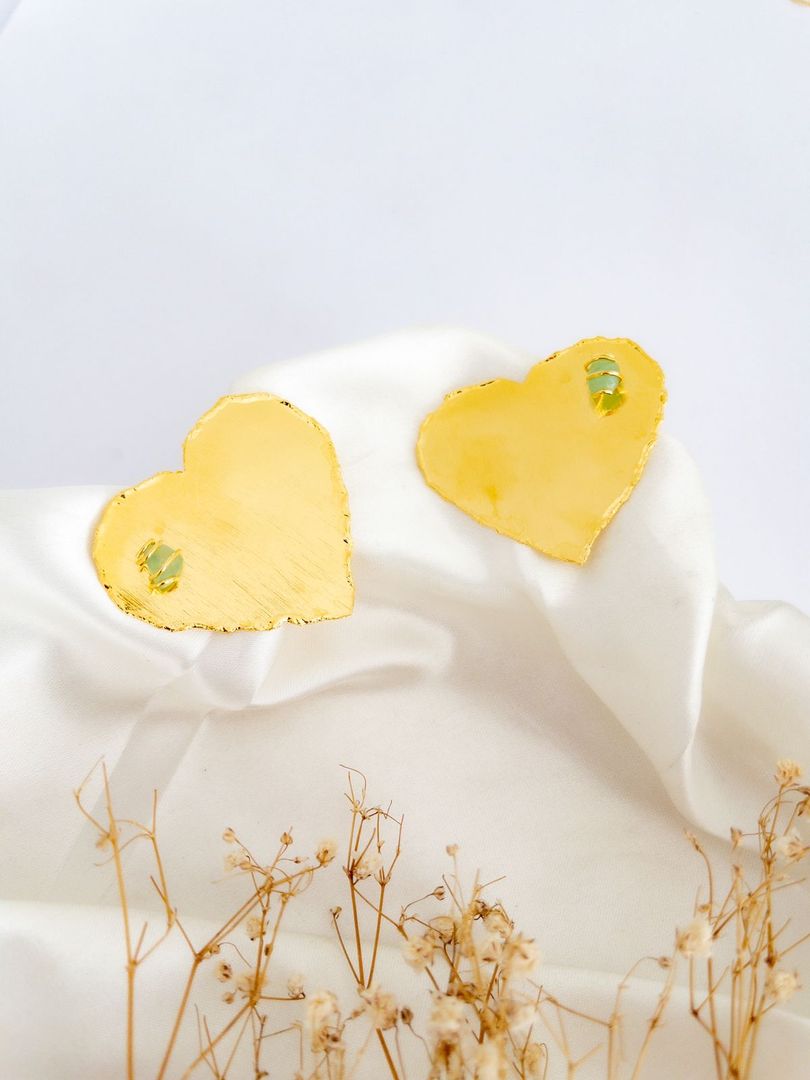 Maxi topo corazón piedra jade 