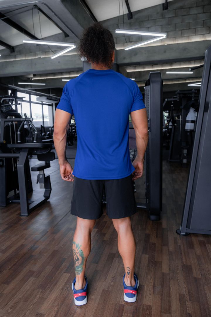 CAMISETA SLIM FIT AZUL REY