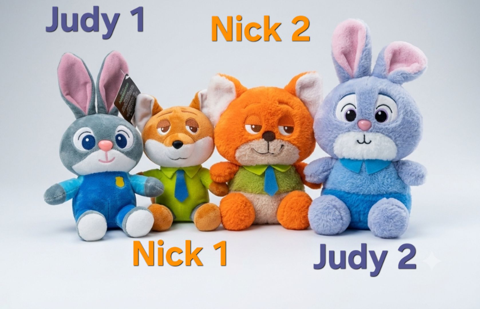 Peluches Zootopia