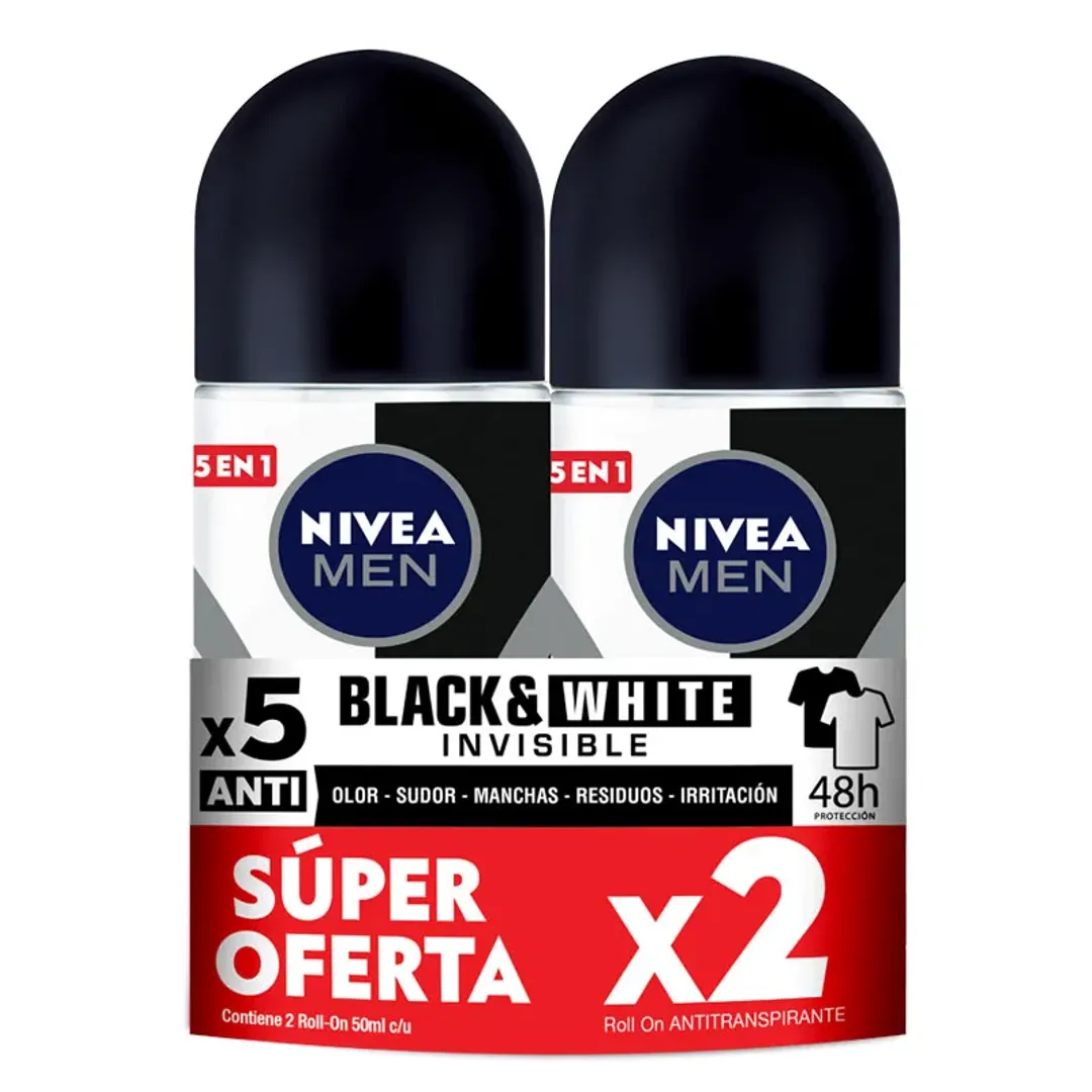DESODORANTE NIVEA MEN ROLLON*2