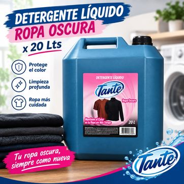 Imagen del producto DETERGENTE ROPA OSCURA TANTE X 20 LITROS