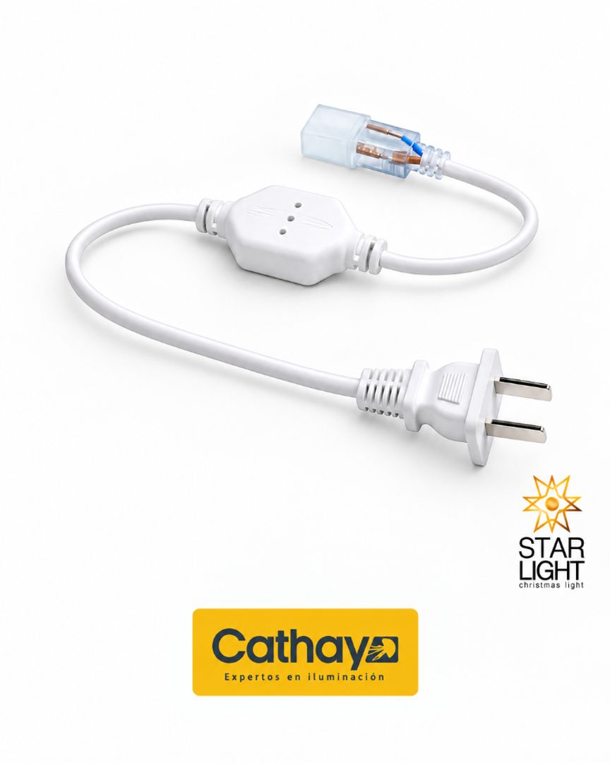 CABLE DE PODER STARLIGHT CATHAY PARA MANGUERA LED CON RECTIFICADOR 