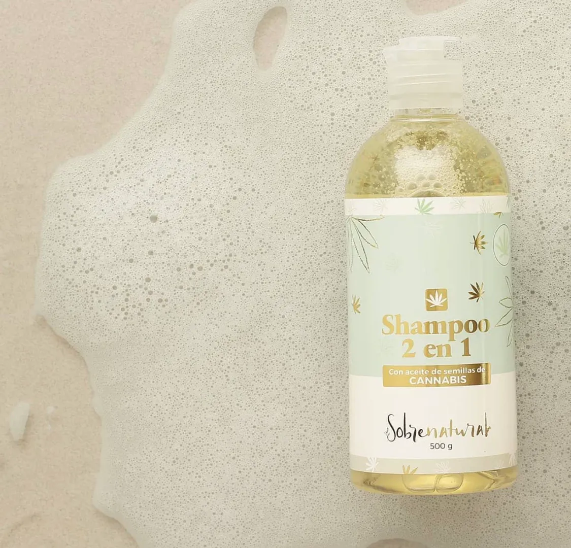SHAMPOO 2 EN 1 CANNABIS 500ML SOBRENATURAL