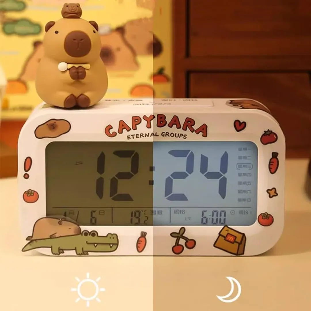 Reloj despertador capibara 