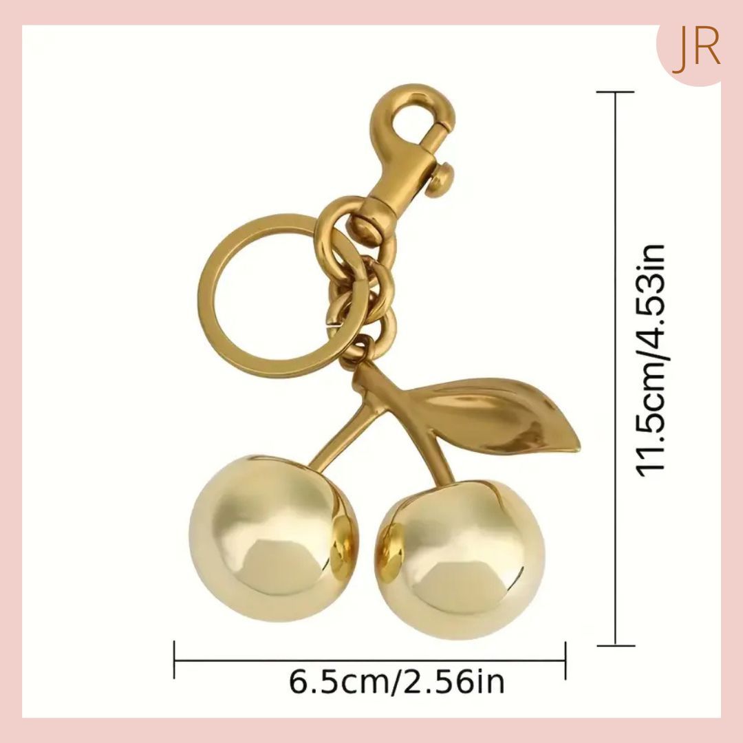 Lindo LLavero Tendencia Cerezas Doradas