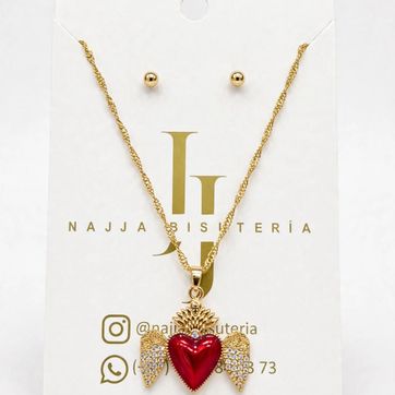 Imagen del producto Collar Rodinado Sagrado Corazón 
