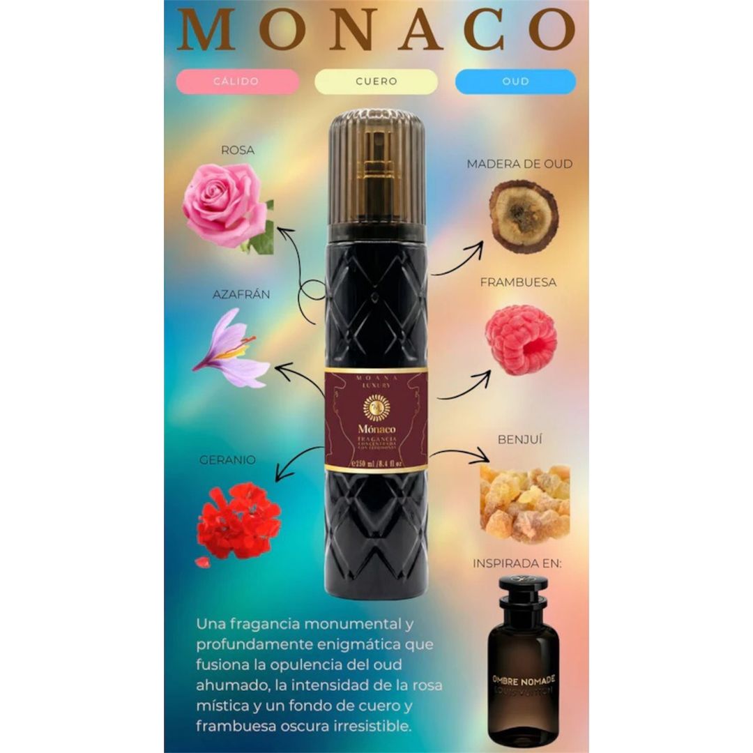 PERFUME UNISEX CON FEROMONAS MOANA LUXURY 250ml