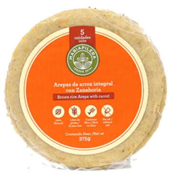 Imagen del producto AREPA DE ARROZ INTEGRAL ZANAHORIA X 5 UND