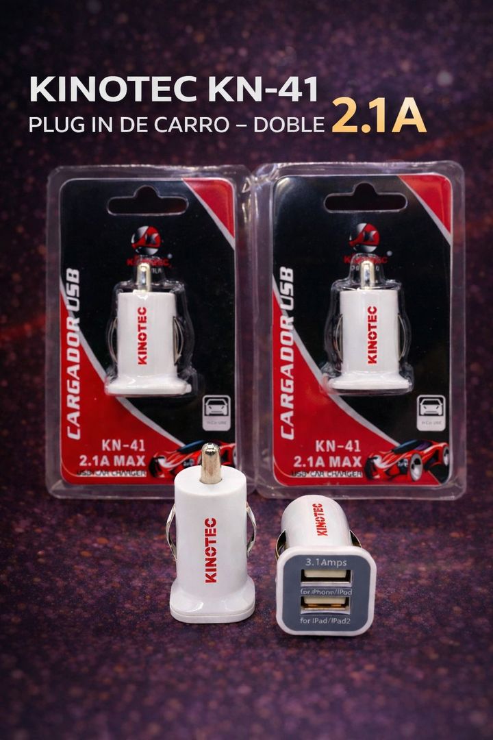 Cargador para Carro Kinotec KN-41