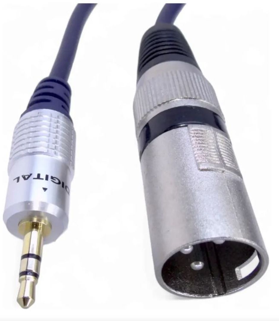 Cable DIGITAL 3.5mm a XLR Cannon macho 1.8mts