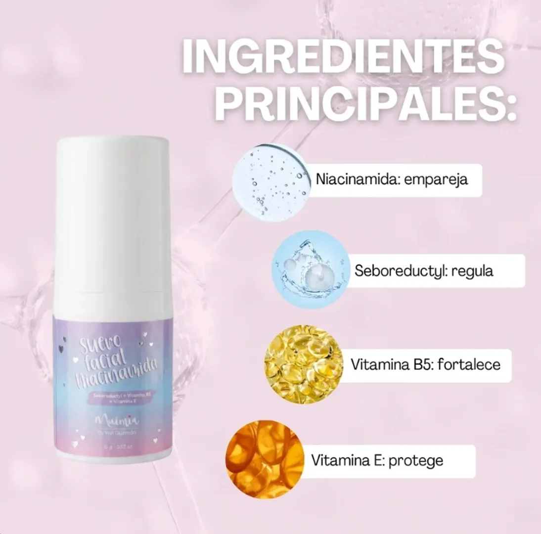 Serum facial niacinamida de 15g