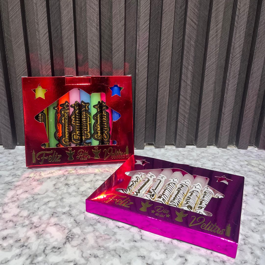 CAJITA DE VELAS X 10 CON DESEOS 