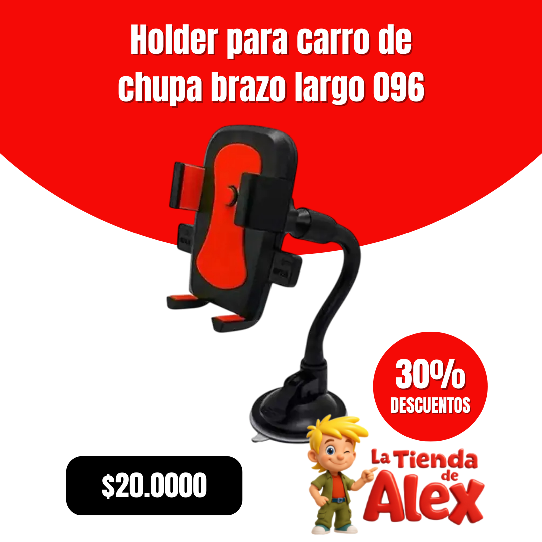 Holder para carro de chupa brazo largo 096
