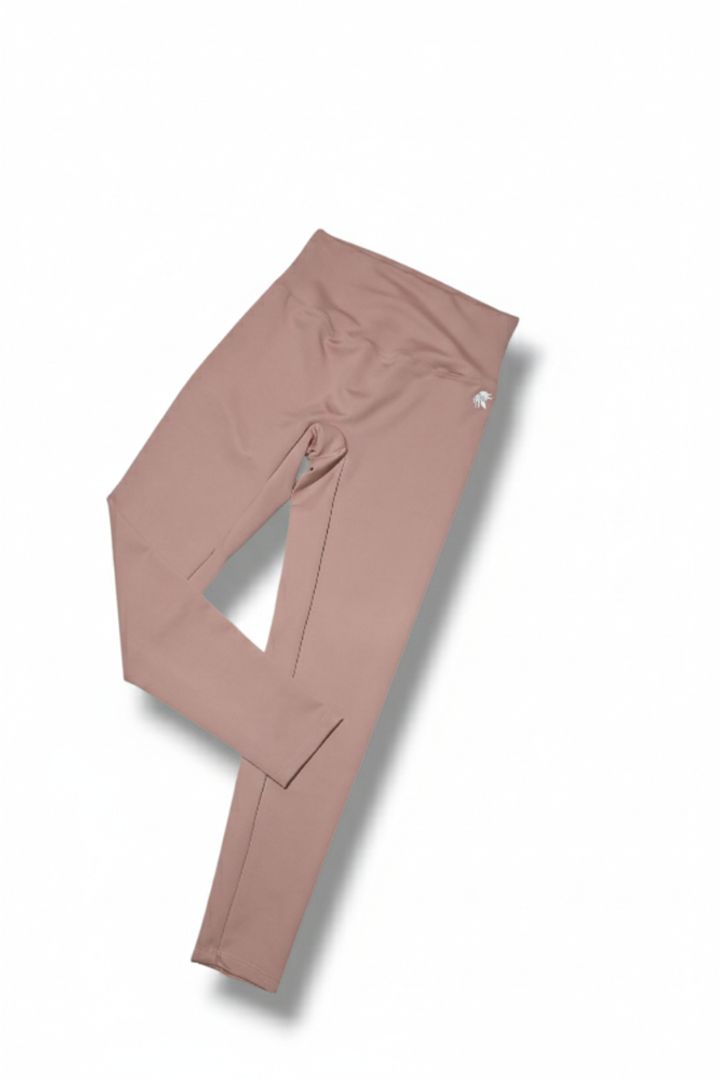 Leggings sin costura delantera tiro alto Lycra