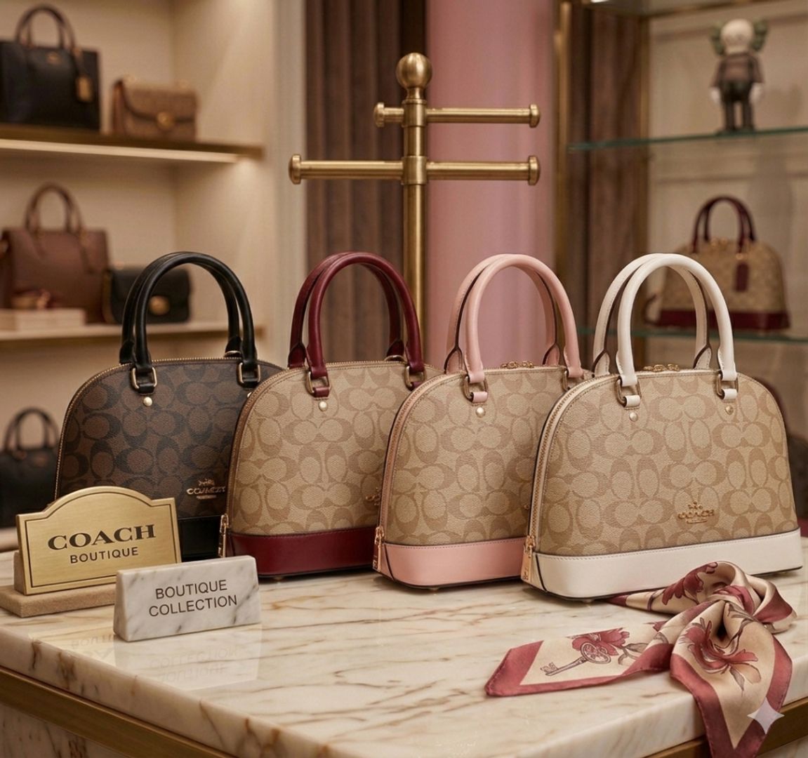 Bolso importado coach redondo 