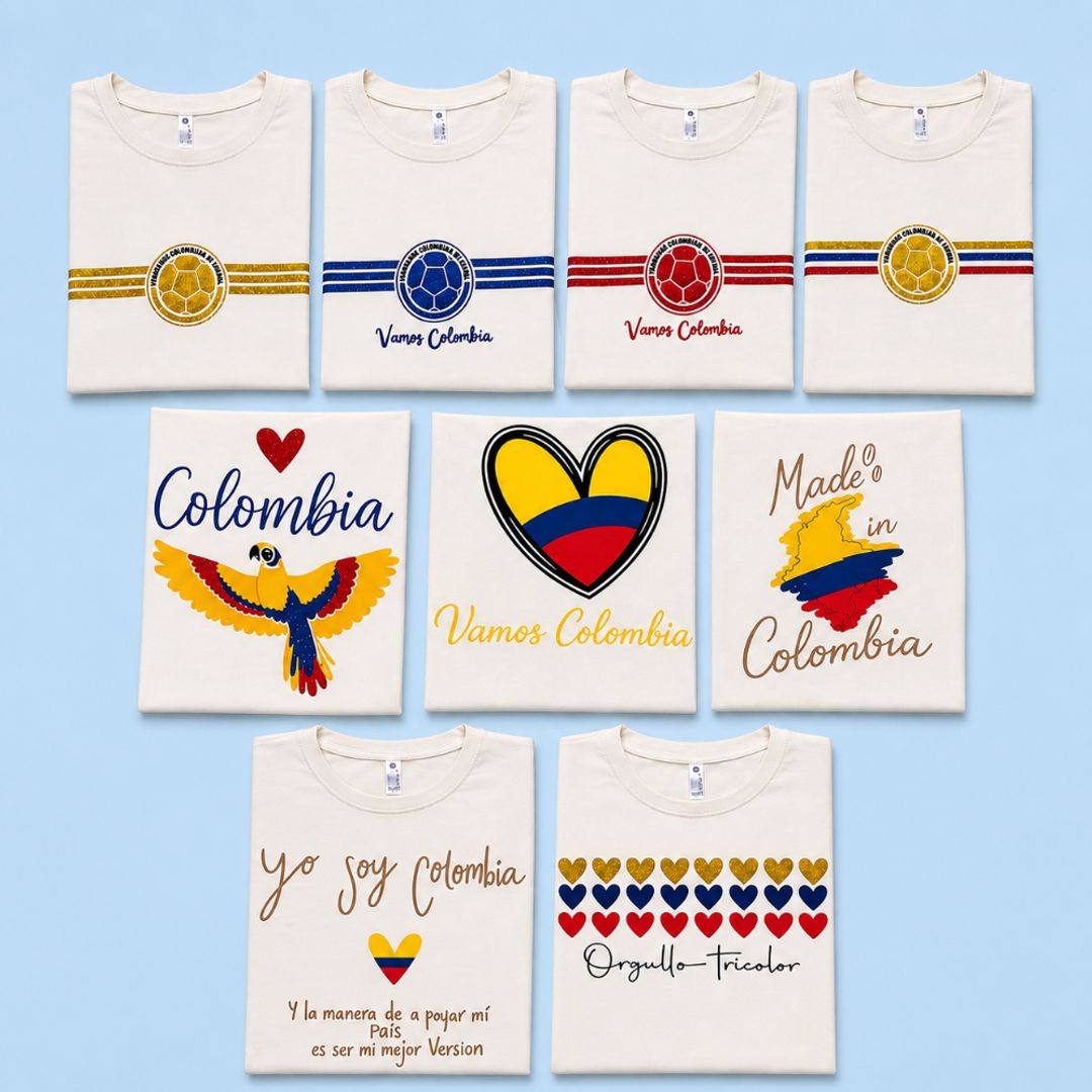 Tshirt dama colombia variadas