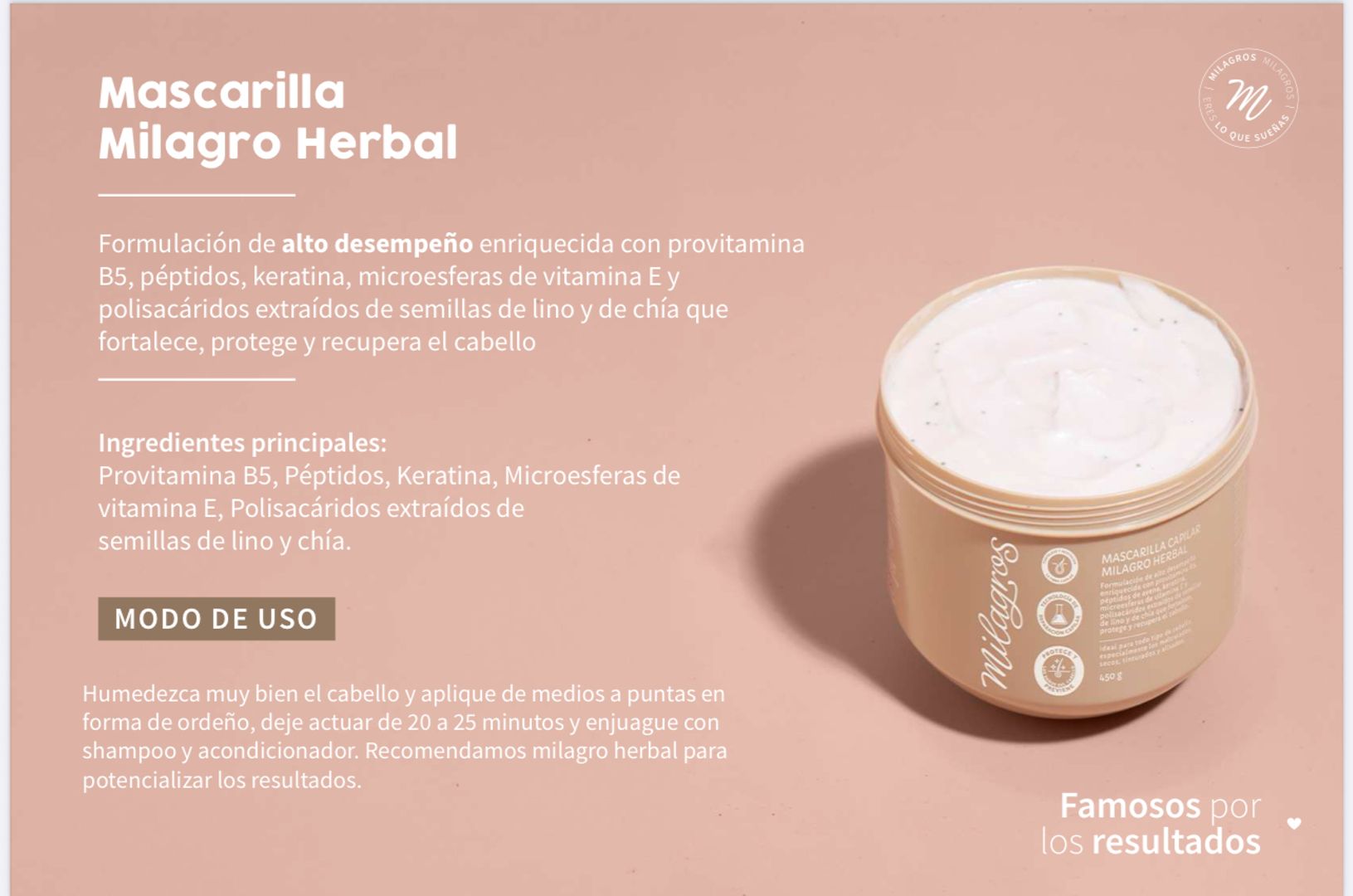 Mascarilla herbal 