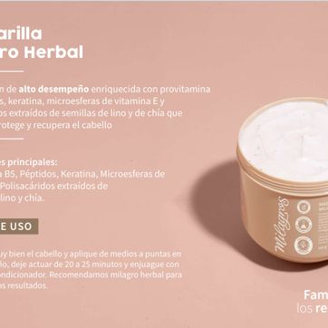 Imagen del producto Mascarilla herbal 
